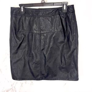 Fifteen twenty faux leather black mini skirt